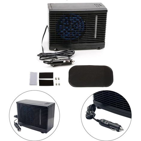 Mini Climatiseur Portable 12 V pour Voiture – Ventilateur Réfrigérant Multifonction avec Fonction Rafraîchissement Rapide (1/4)