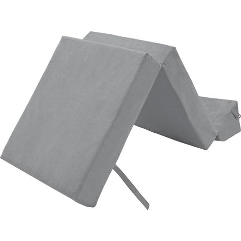 Loft 25 - Indoor Klappmatratze, Leichte Campingmatratze, Faltbare Matratze mit Kopfstütze, 168x60x14 cm Bequeme Gästematratze, Wandelbare Reisematratze - Graphit (1/5)
