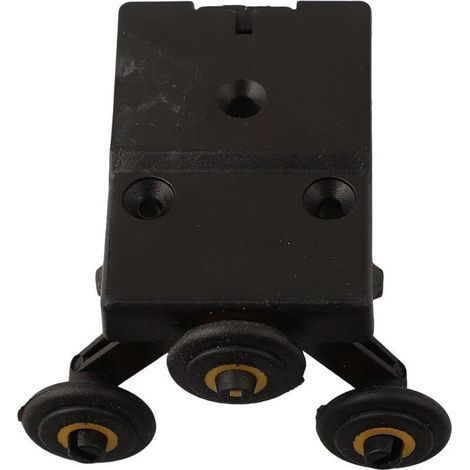 Poulie de porte coulissante avec roue en nylon pour un mouvement latéral efficace et kit de guidage à rouleaux stable (noyau de roue supérieur) (1/4)