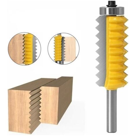 Fraise pour dfonceuse, affleureuse et toupie,8 mm Shank panneau surlev V Bits joint entures Colle Fraise for bois Tenon Boiseries cne Tenon fraisage Tenoning machine (Size : 8 x 55)