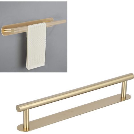 Porte-serviettes en acier inoxydable 304, sans perçage, accessoire de salle de bain, barre porte-serviettes 40 cm (1/5)