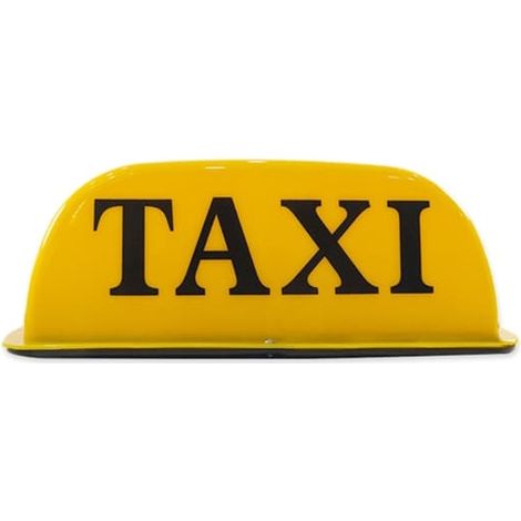 BelleRise - Panneau lumineux de toit pour taxi 12V avec base magnétique étanche