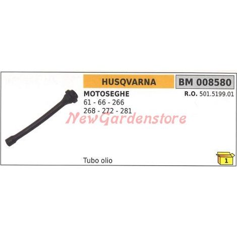 Tubetto olio HUSQVARNA per motosega 61 66 266 268 272 281 008580
