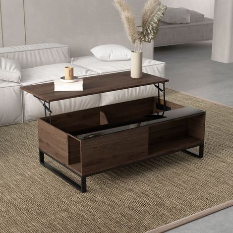 Tavolo salotto con piano alzabile e contenitore OKMYHOME (1/4)