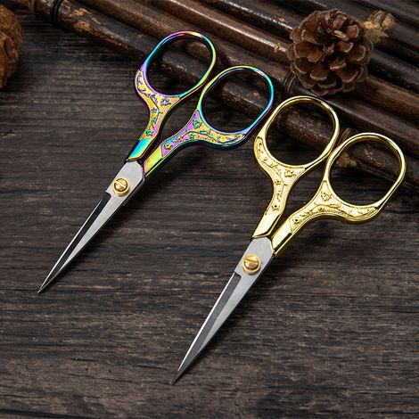 Coupe-fils vintage en acier inoxydable, ciseaux à point de croix, aiguilles et fils à coudre, outils de broderie et de tricot, outils de couture (1/5)
