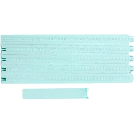Toise portable OUNONA en ABS, 200 cm (78,74 pouces), bleue, outil (1/5)