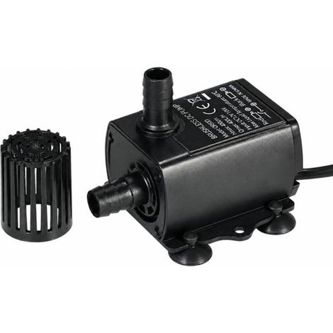 DC12V 10W Mini Brushless Water Pump – Ultra Silent 5.5x2.1mm Female Connector – Waterproof Submersible for Fountain Aquarium 400L/H 400cm Head (1/5)