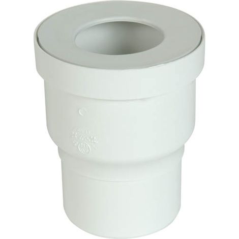 Nicoll – Pipe wc sortie droite PVC blanc avec joint élastomère – Ø100mm pour raccordement 90/110 – Norme NF EN681