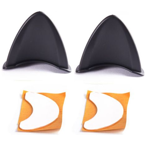 QORVA- Oreilles de chat en Silicone avec bandes, 2 pièces, accessoires de casque mignons pour moto de Ski (casque non inclus)