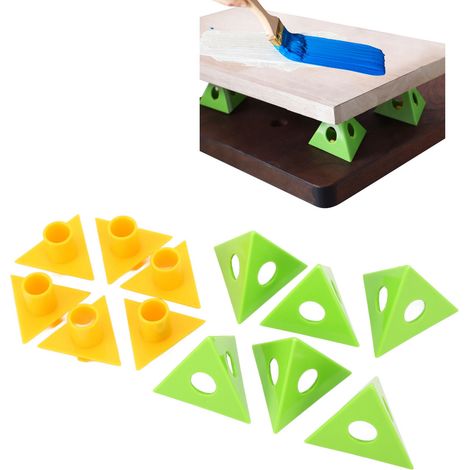 Support triangulaire pour peinture en bois, bâtonnet à double usage détachable, outil de support pour tapis de pulvérisation en bois (1/5)