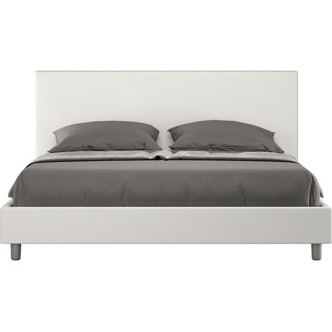 Letto Matrimoniale 160x190 cm Senza Rete Naspy Bianco (1/4)