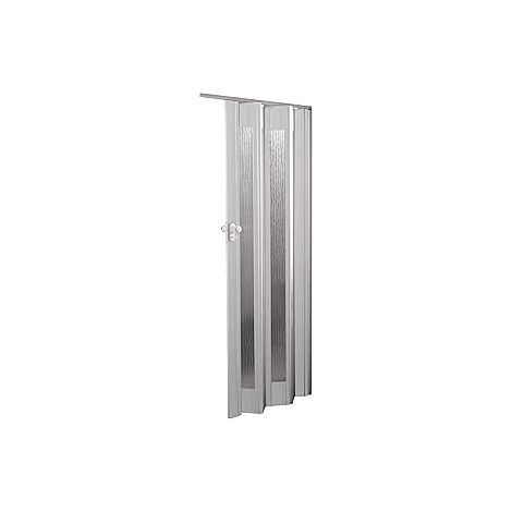 Porta a Soffietto Royal Bianco 85x214H cm Inserti PS Motivo ad Onda (1/2)