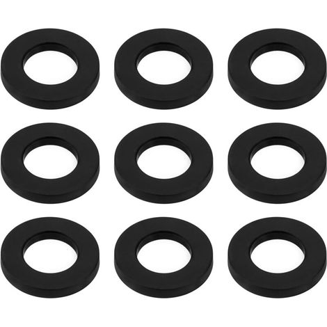 100pcs Rondelles de Rechange pour Batterie M6 OD 12mm épaisseur 1,5mm Rondelles en Nylon pour Vis de Tension de Batterie Adaptées Aux Kits de Batterie Et Aux Caisses Claires Noir (1/5)