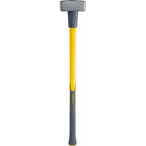 Leborgne – Masse couple Nanovib 4kg 90cm – Manche bi-matière en fibres de verre – Réduction des vibrations – Pour chantiers humides
