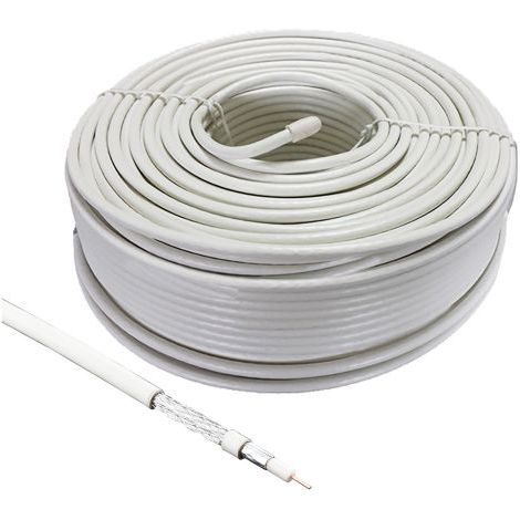 CAVO COASSIALE TV/SAT Ø 5 mm ± 0,8 mm x 25 metri (1/2)