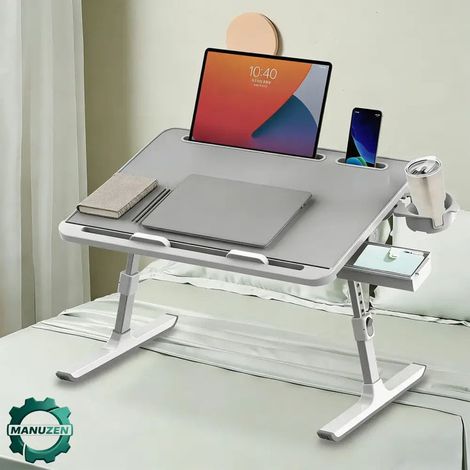 Manuzen - Support Ordinateur Portable Pliable et Réglable Pour Canapé (1/4)
