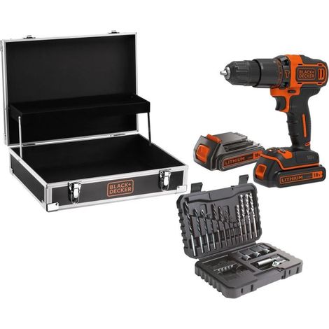 Black & Decker BDCHD18B2FC perceuse visseuse batterie noire (1/3)