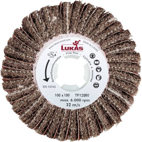 Ruota abrasiva lukas-erzett a22881001000104 100 mm grana 80