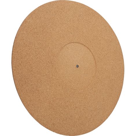 Tapis de protection pour tourne-disque en liège souple antidérapant et antistatique de 12 pouces de diamètre 295 mm (1/4)