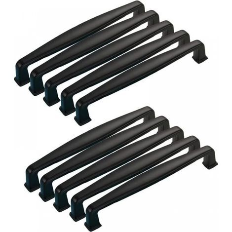 Maniglia per mobili, interasse fori 128 mm, 10 pezzi, maniglia per anta di mobile da cucina, maniglia per camera da letto (1/5)