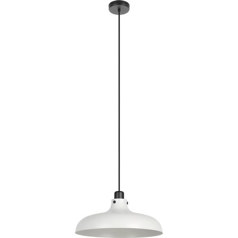 EGLO Hängelampe Matlock, Esstisch Pendelleuchte 1-flammig, Industrial Esszimmerlampe aus Metall in Grau und Schwarz, Hängeleuchte mit E27 Fassung (1/5)