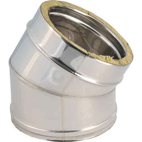 GOMITO DOPPIA PARETE A 45° Ø 180/230 mm