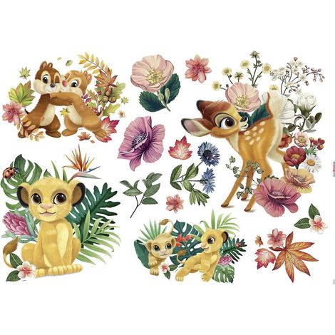 Sticker mural géant -Be in Nature- Simba, Timon et Pumba Le Roi Lion Disney (1/2)