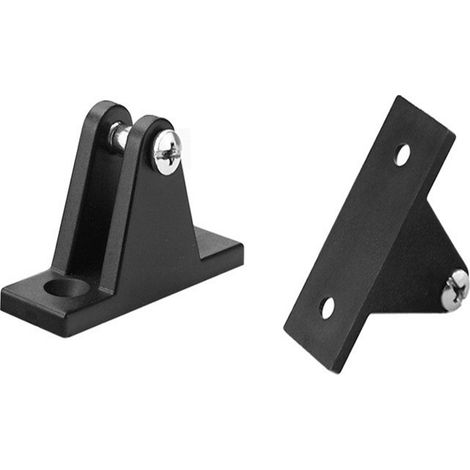 Set of 16 black, seawater-resistant nylon wire ferrules and sockets, 7/8 inch x 1 inch. Yacht and boat accessories, 7/8-inch accessory combination.