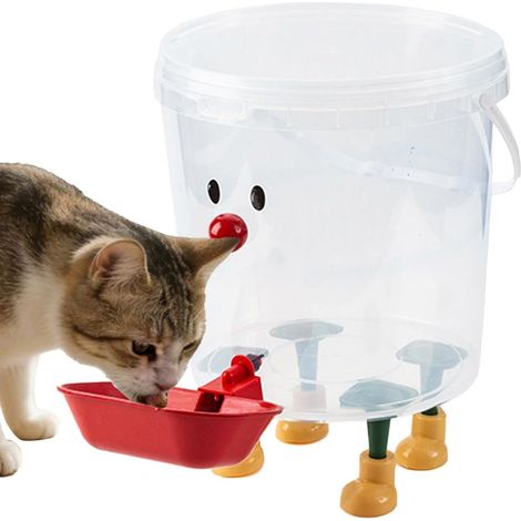 Distributeur D'Eau Pour Chiens Station D'Abreuvoir Et Mangeoire Avec Design Système De Distribution D'Eau Pour Chien Convient À Appartement, Cuisine, Salon, Maison, Balcon, Abri (1/5)