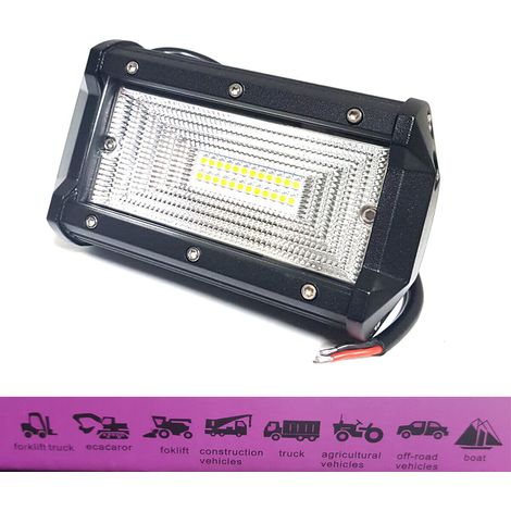 PHARE ADDITIONNEL POUR VOITURE TOUT-TERRAIN 12 V, 24 LED 36 W, SMD, IP68