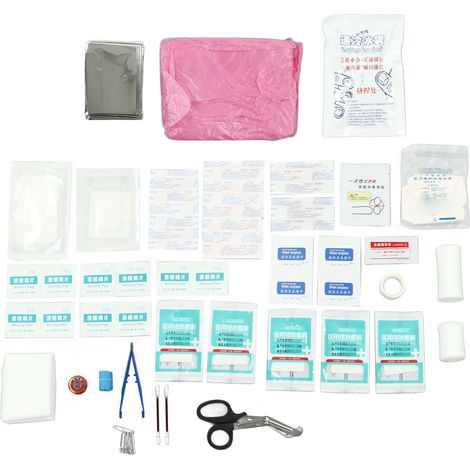 Trousse de premiers secours multifonctionnelle, trousse de premiers secours personnelle, pour la maison, les activités de plein air, les voyages et le camping. (1/5)