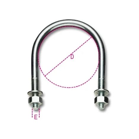 Support de tige de serrage pour tubes M8 9061 mm - KR 61