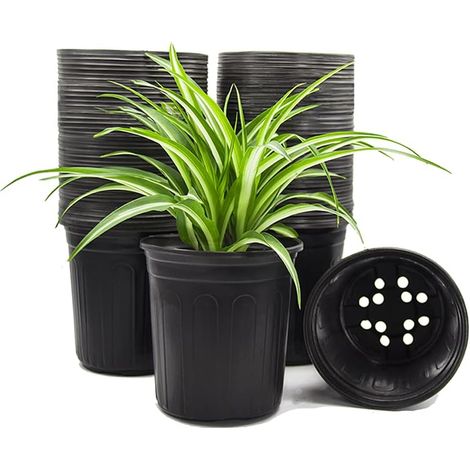 Lot de 50 pots de pépinière flexibles de 1 gallon (1/5)