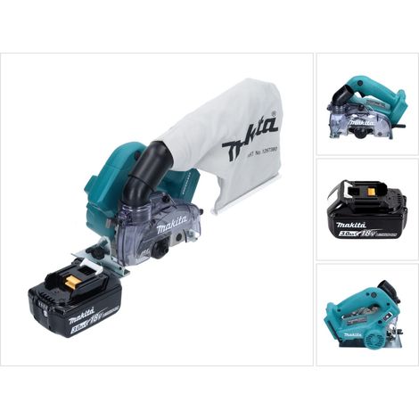Makita DCC 500 F1 Sega circolare a batteria 125 mm Brushless 18 V + 1x Batteria 3,0 Ah - senza caricabatteria