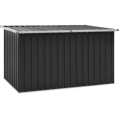 Vidaxl – Coffre de jardin anthracite 171x99x93 cm – Acier galvanisé résistant à l'eau – Capacité de 1,195 m³ – Ouverture facile avec couvercle à charnière