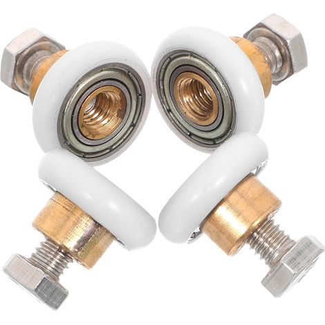 4 Pieces Spare Enclosure Bathroom Hardware Pulleys Rollers Sliding (1/5)