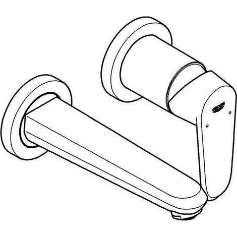 Grohe Eurodisc-Cosmopolitan 2-Loch-Waschtischbatterie, (1/5)