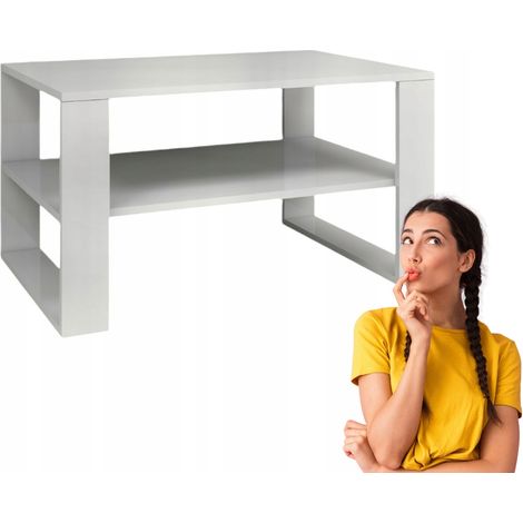 Tavolino da caffè Kashmir moderno ed elegante con ripiano 90x58x50 cm (1/5)
