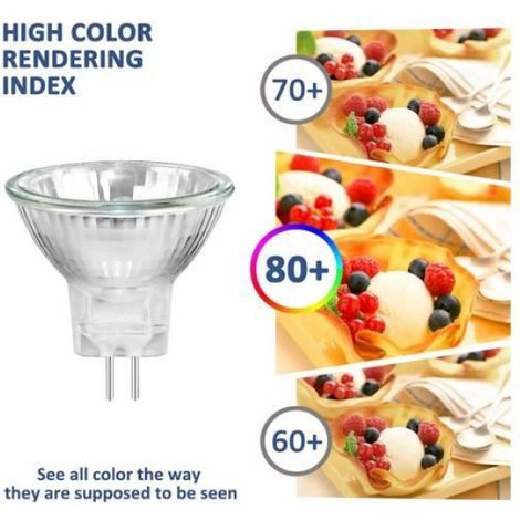 Ampoule Halogène MR11 - GU4 - 20W - Dimmable - Blanc Chaud 2700K - 250LM (1/4)