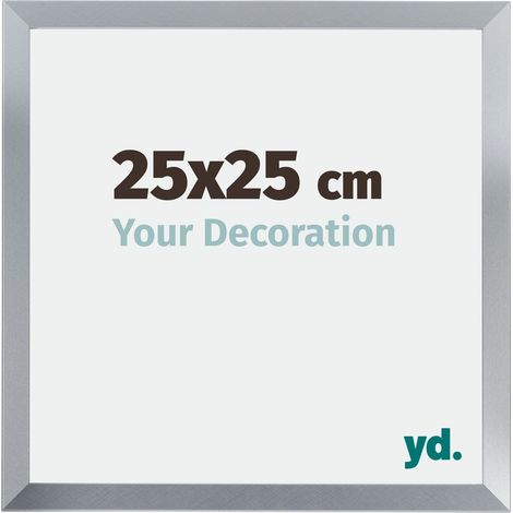 yd. - Cadre photo 25x25 - Argent Brillant - MDF - Catania (1/5)
