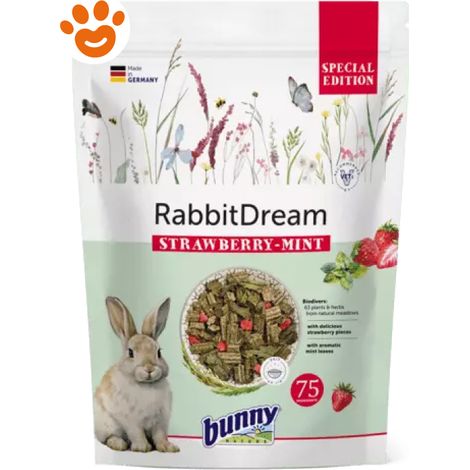 Bunny Nature Sogni per Conigli Special Edition Fragole e Menta - Sacco 1,5 Kg -