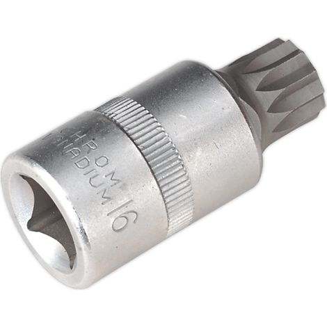Sealey Premier Security Spline Socket Bit 1/2""Sq Drive M16 SX107 (1/2)