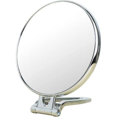 Miroir grossissant 208.5x 15.5 cm, Miroir Double Face, grossissement 3X/1x, Miroir de Maquillage Pliable avec Support pour Application de Maquillage (1/4)
