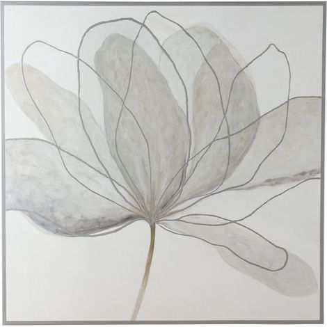 Lienzo 120X5X120 Blanco/Gris (1/3)