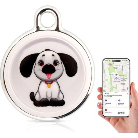Collier pour chat, traceur pour chat et chien, traceur GPS pour animaux de compagnie, chatons Compatible Android et iOS Sans abonnement Sans recharge Étanche Localisateur intelligent anti-perte (1/5)