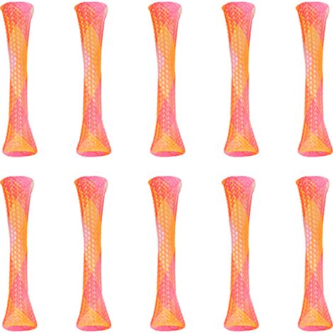 Lot de 10 jouet pour chat, ressort pliable, maille élastique, coloré, intérieur (1/5)