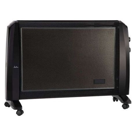 Radiador de mica JATA JCRC2120 con 2 niveles de calor (1000-2000 W) y termostato de temperatura ajustable.