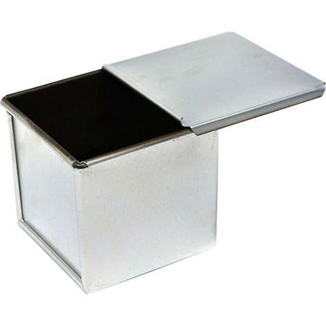 Brotbackform aus Aluminiumlegierung für Toast und Brot, mit antihaftbeschichtetem Deckel – 6 x 6 x 6 cm (1/5)