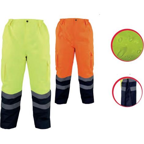 Pantalon isolant haute visibilité, orange, taille XL, CE, lahti (1/2)