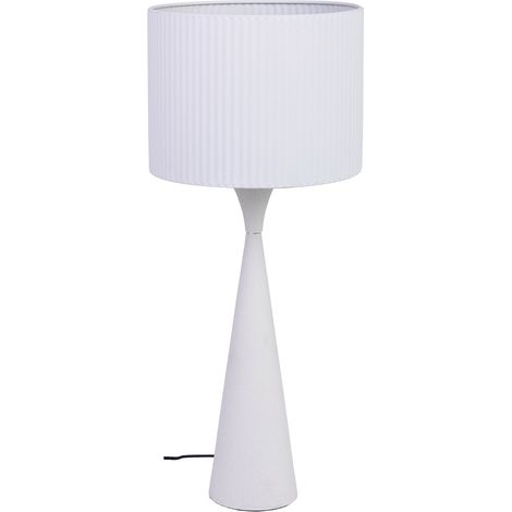 Lámpara de mesa de metal blanco 25.5x25.5x47/60h cm (1/5)